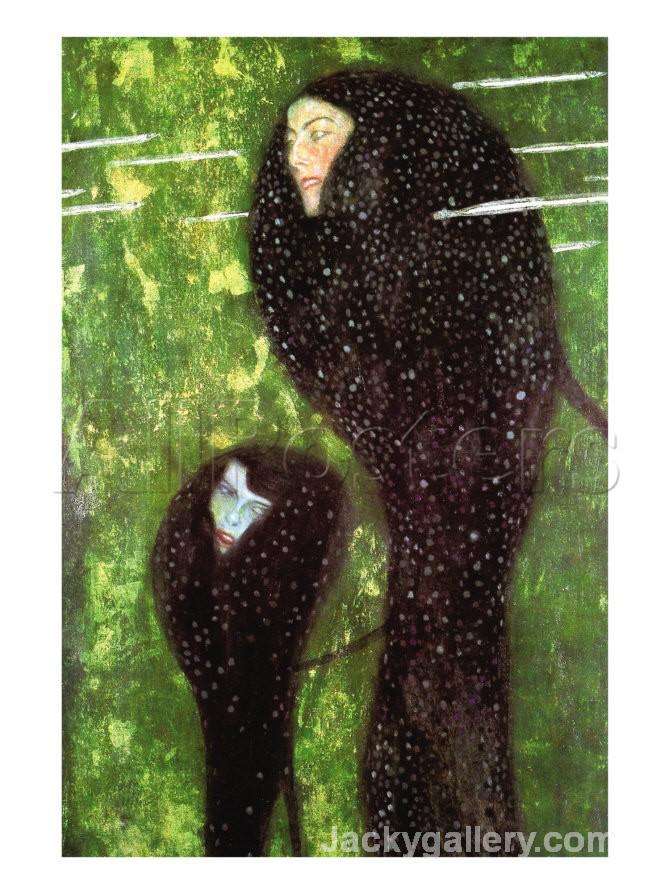 Mermaids by Gustav Klimt paintings reproduction